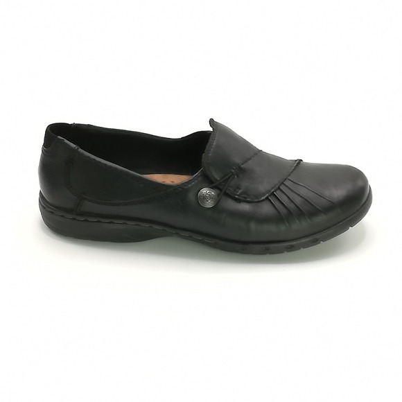 Cobb Hill New Balance Shoes Womens Loafer Paulette Black Leather Slip On 8 - Picture 1 of 11